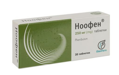 Ноофен таблетки 250 мг 20 штук